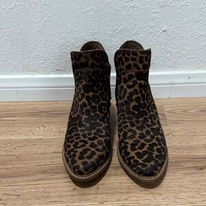 Roxy Leopard Print Ankle Boots